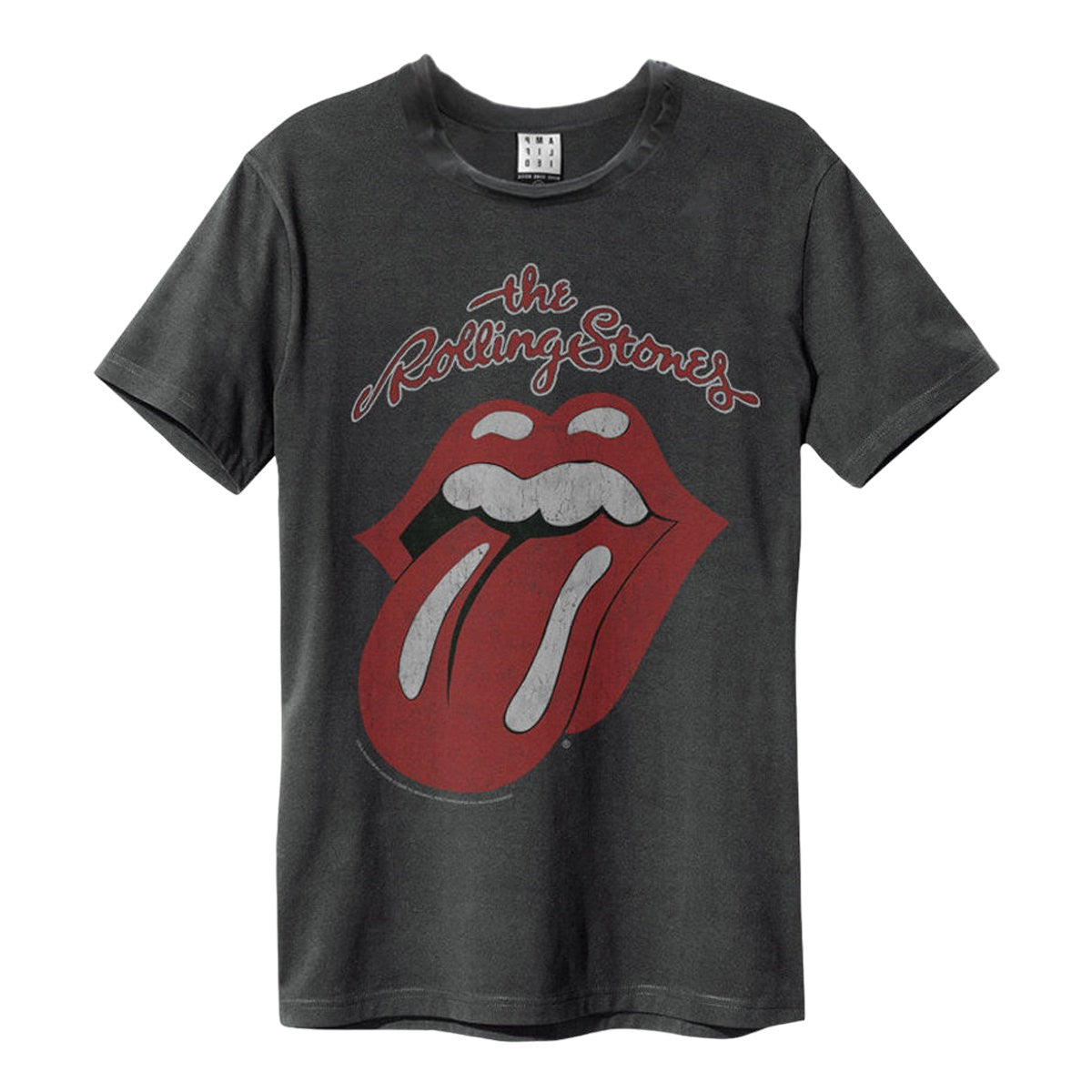 Charcoal - Front - Amplified Unisex Adult Vintage The Rolling Stones T-Shirt