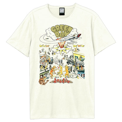 Vintage White - Front - Amplified Unisex Adult Green Day T-Shirt