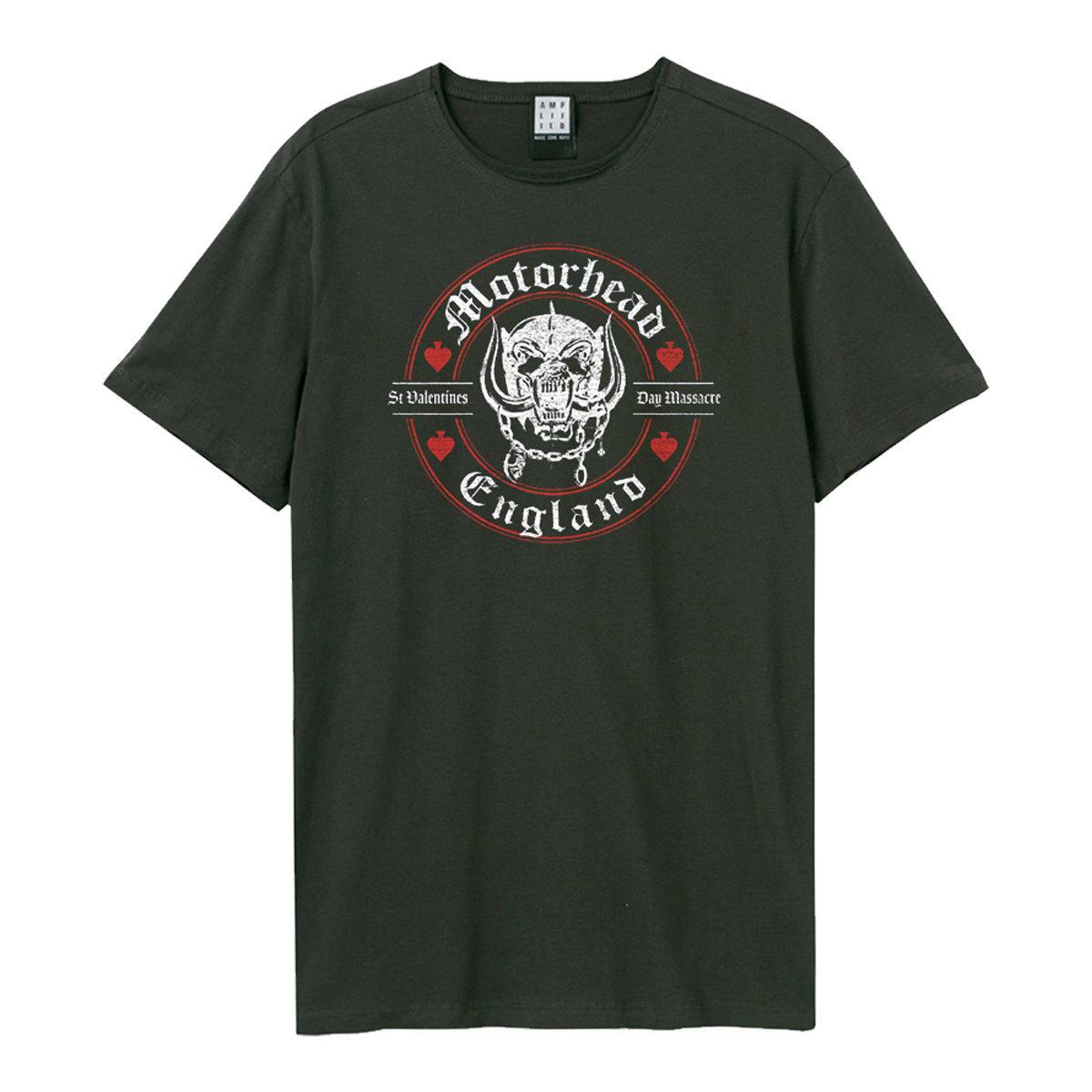 Charcoal - Front - Amplified Unisex Adult St Valentines Day Massacre Motorhead T-Shirt