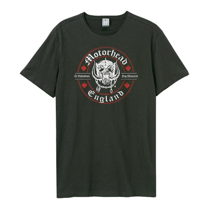 Charcoal - Front - Amplified Unisex Adult St Valentines Day Massacre Motorhead T-Shirt