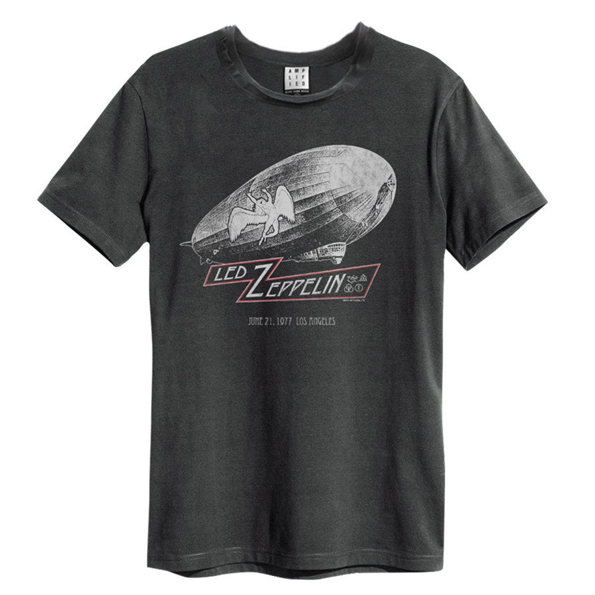 Charcoal - Front - Amplified Unisex Adult Dazed And Confused Led Zeppelin T-Shirt