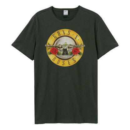 Charcoal - Front - Amplified Unisex Adult Guns N Roses Logo T-Shirt