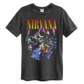Charcoal - Front - Amplified Unisex Adult Live In New York Nirvana T-Shirt
