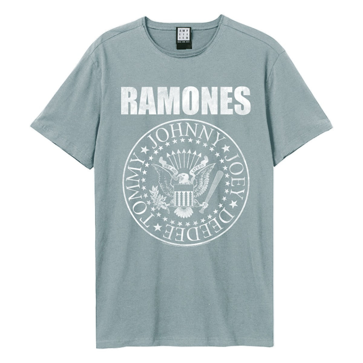 Strange Blue - Front - Amplified Unisex Adult Ramones Logo T-Shirt