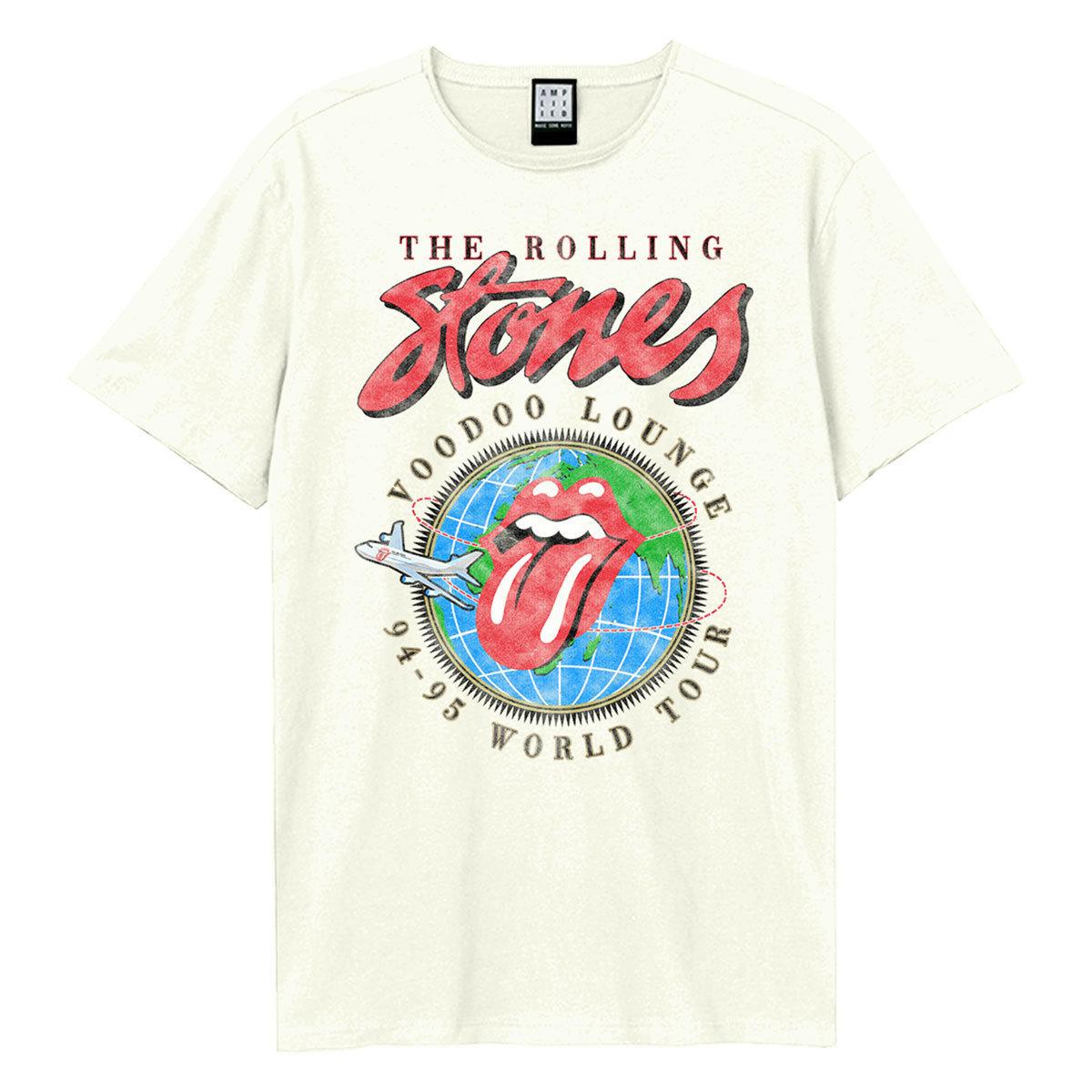 Vintage White - Front - Amplified Unisex Adult Voodoo Lounge Tour The Rolling Stones T-Shirt