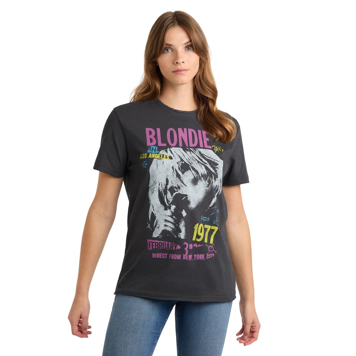 Charcoal - Side - Amplified Unisex Adult Aka Blondie T-Shirt