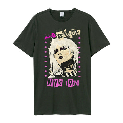 Charcoal - Front - Amplified Unisex Adult Aka Blondie T-Shirt
