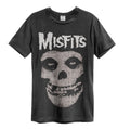Charcoal - Front - Amplified Unisex Adult Crew Misfits T-Shirt