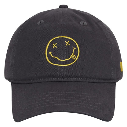 Charcoal - Front - Amplified Nirvana Embroidered Cap