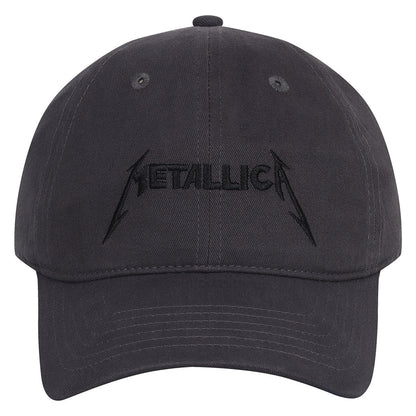 Charcoal - Front - Amplified Metallica Embroidered Cap