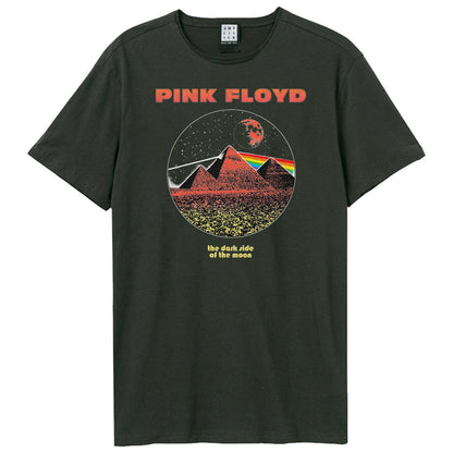 Charcoal - Front - Amplified Unisex Adult Vintage Pyramids Pink Floyd T-Shirt