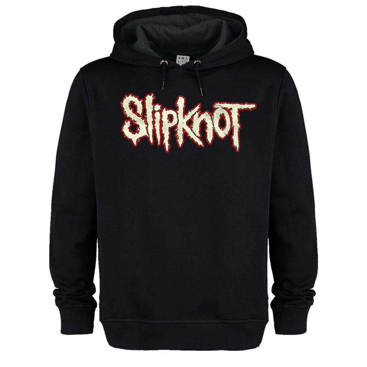 Black - Front - Amplified Mens Don´t Ever Judge Me Slipknot Drawstring Hoodie
