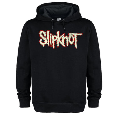 Black - Front - Amplified Mens Don´t Ever Judge Me Slipknot Drawstring Hoodie