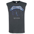 Charcoal - Front - Amplified Mens Ride The Lightning Metallica Tank Top