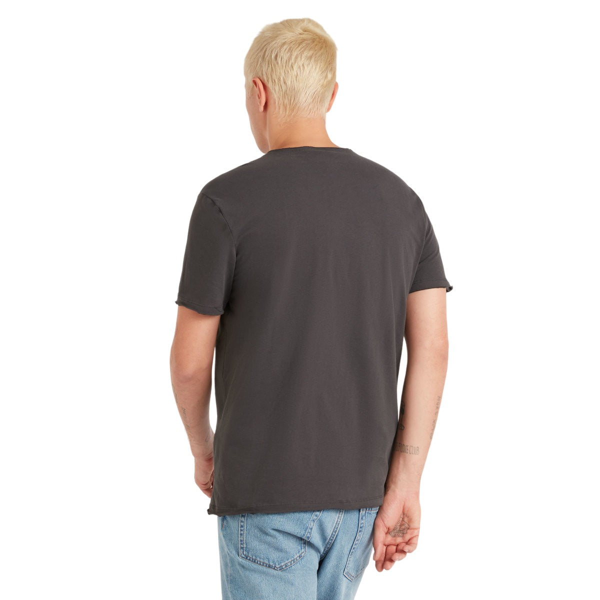 Charcoal - Back - Amplified Unisex Adult Red Hot Chili Peppers Logo T-Shirt