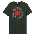 Charcoal - Front - Amplified Unisex Adult Red Hot Chili Peppers Logo T-Shirt
