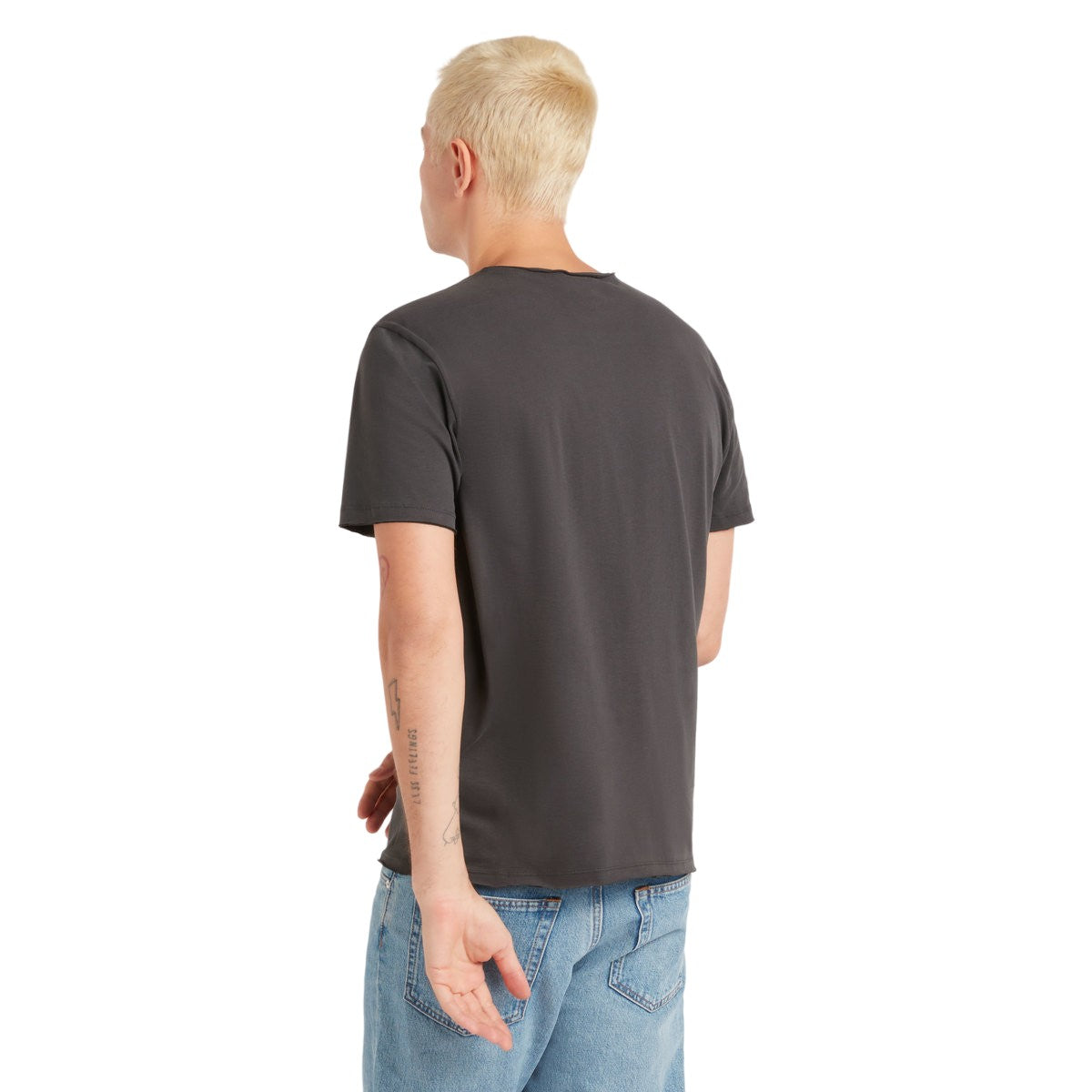 Charcoal - Back - Amplified Unisex Adult On The Run Pink Floyd Crew Neck T-Shirt
