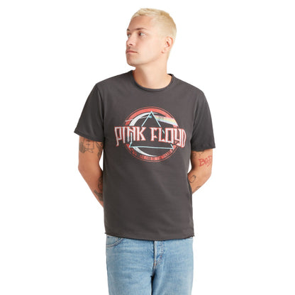 Charcoal - Side - Amplified Unisex Adult On The Run Pink Floyd Crew Neck T-Shirt