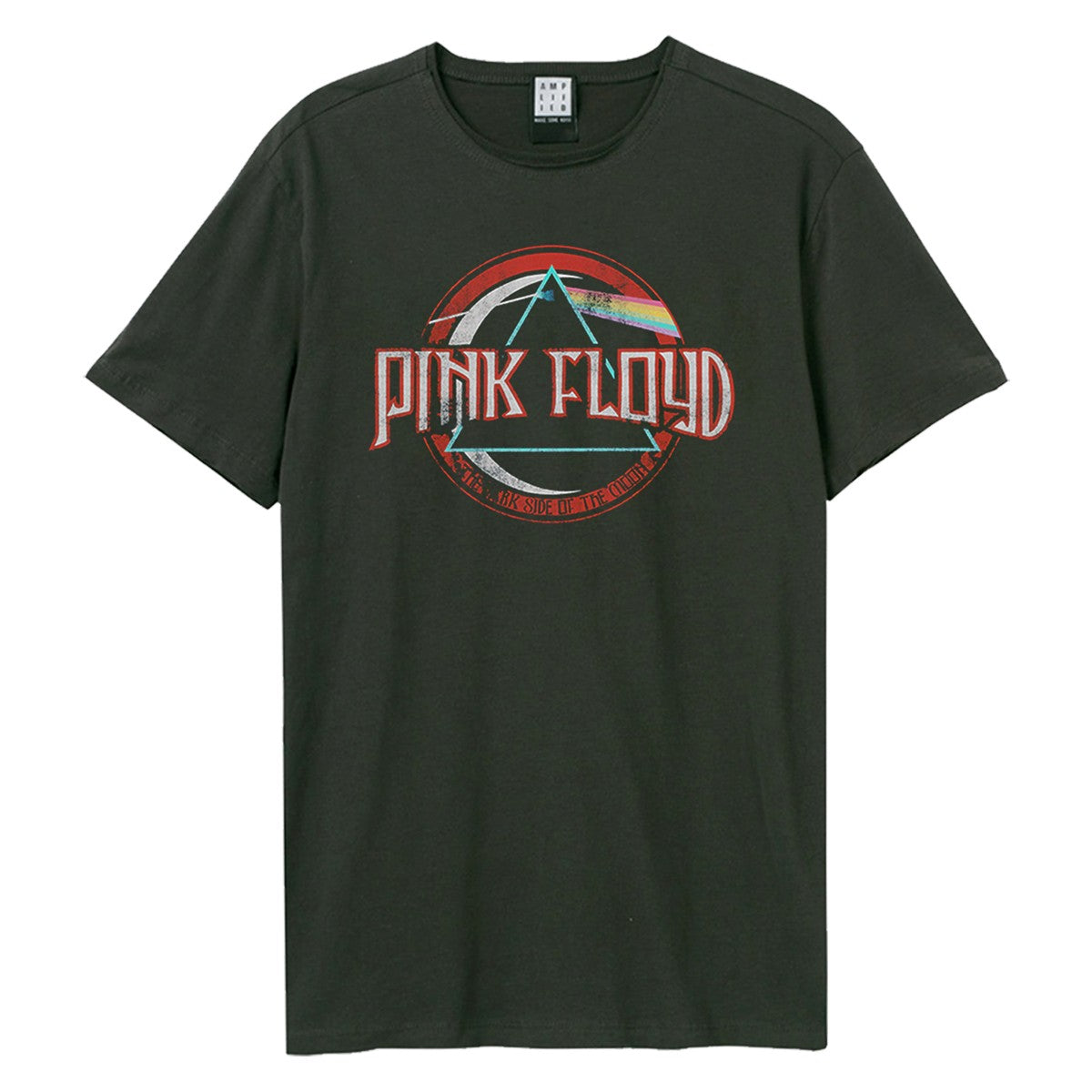 Charcoal - Front - Amplified Unisex Adult On The Run Pink Floyd Crew Neck T-Shirt
