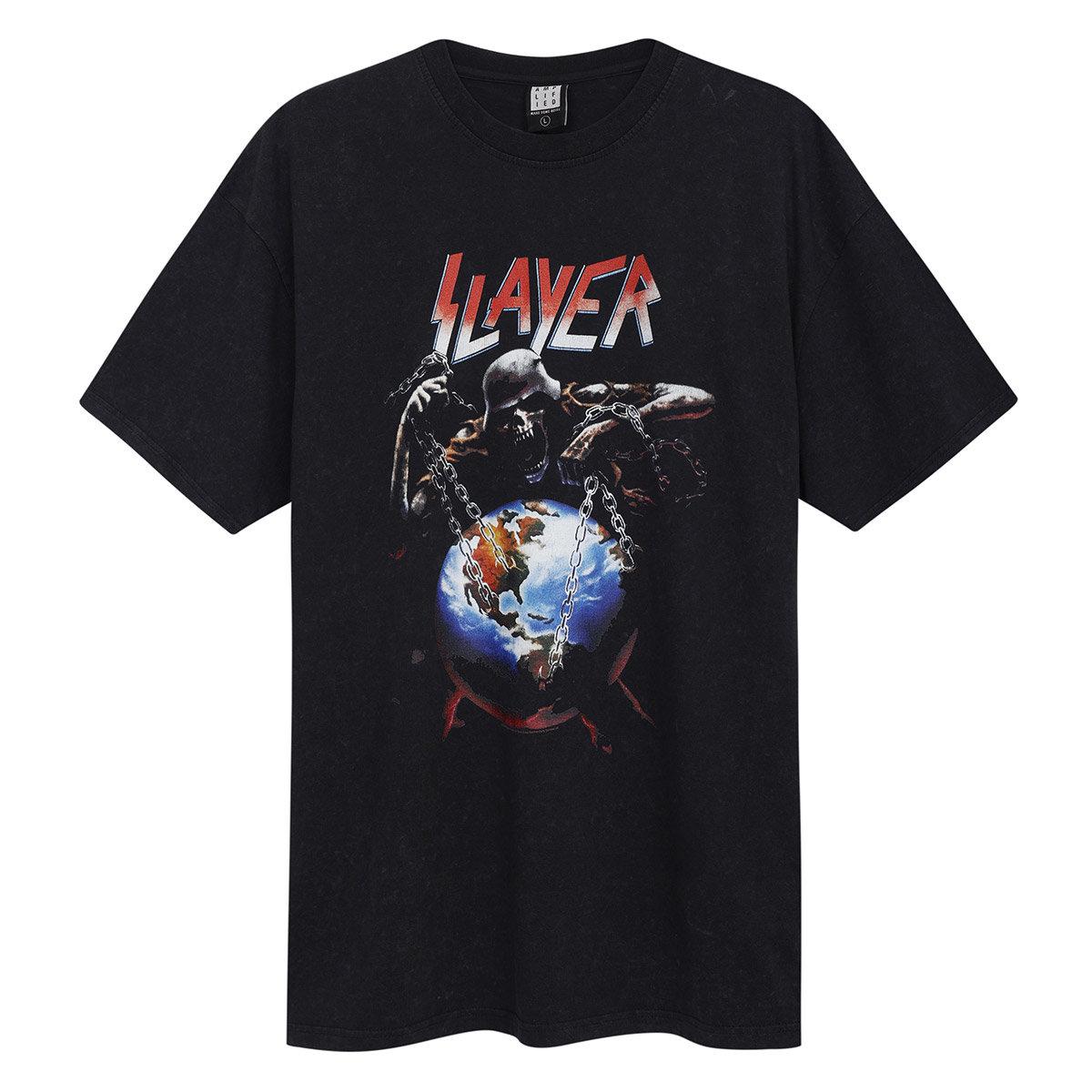 Charcoal - Front - Amplified Unisex Adult Intourvention Slayer T-Shirt
