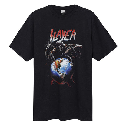 Charcoal - Front - Amplified Unisex Adult Intourvention Slayer T-Shirt