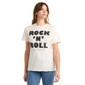 White - Side - Amplified Unisex Adult Rock N Roll Liam Gallagher Vintage T-Shirt