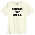 White - Front - Amplified Unisex Adult Rock N Roll Liam Gallagher Vintage T-Shirt