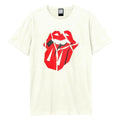 Vintage White - Front - Amplified Unisex Adult Hackney Diamonds The Rolling Stones Vintage Logo T-Shirt