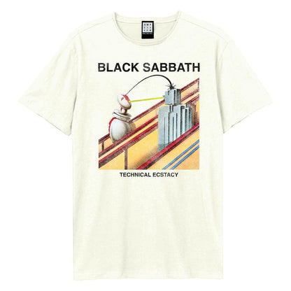 Vintage White - Front - Amplified Unisex Adult Techincal Ecstacy Black Sabbath Vintage T-Shirt