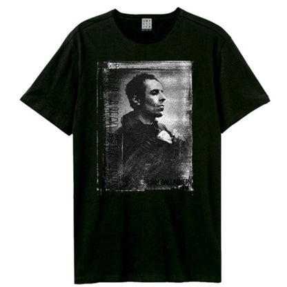 Black - Front - Amplified Unisex Adult Why Me Portrait Liam Gallagher Vintage T-Shirt