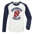 White-Navy - Front - Amplified Unisex Adult 1978 Tour The Rolling Stones Vintage T-Shirt