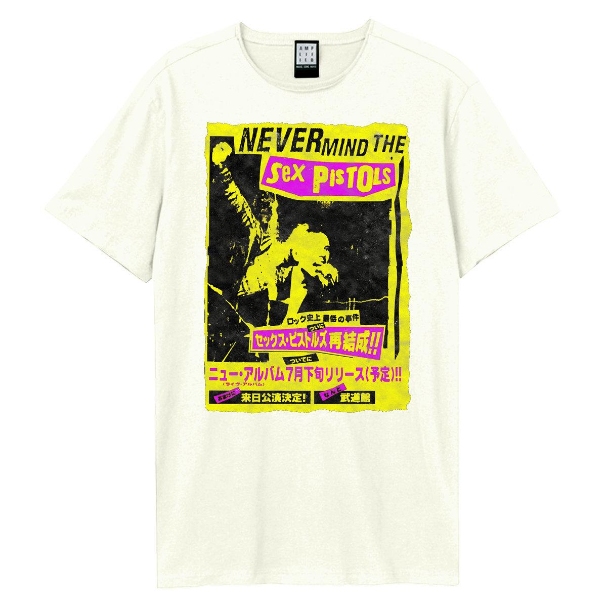 White - Front - Amplified Unisex Adult Never Mind The Bollocks Sex Pistols Vintage T-Shirt