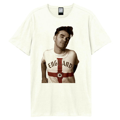 White - Front - Amplified Unisex Adult Glam Glue Morrissey Vintage T-Shirt