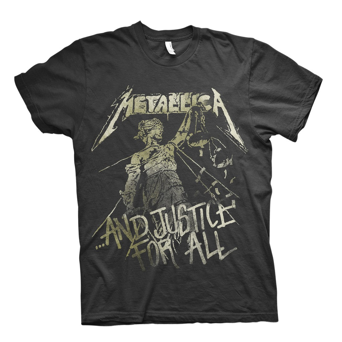 Charcoal - Front - Amplified Unisex Adult Justice For All Metallica T-Shirt