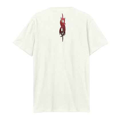 Vintage White - Back - Amplified Unisex Adult Slipknot Logo T-Shirt