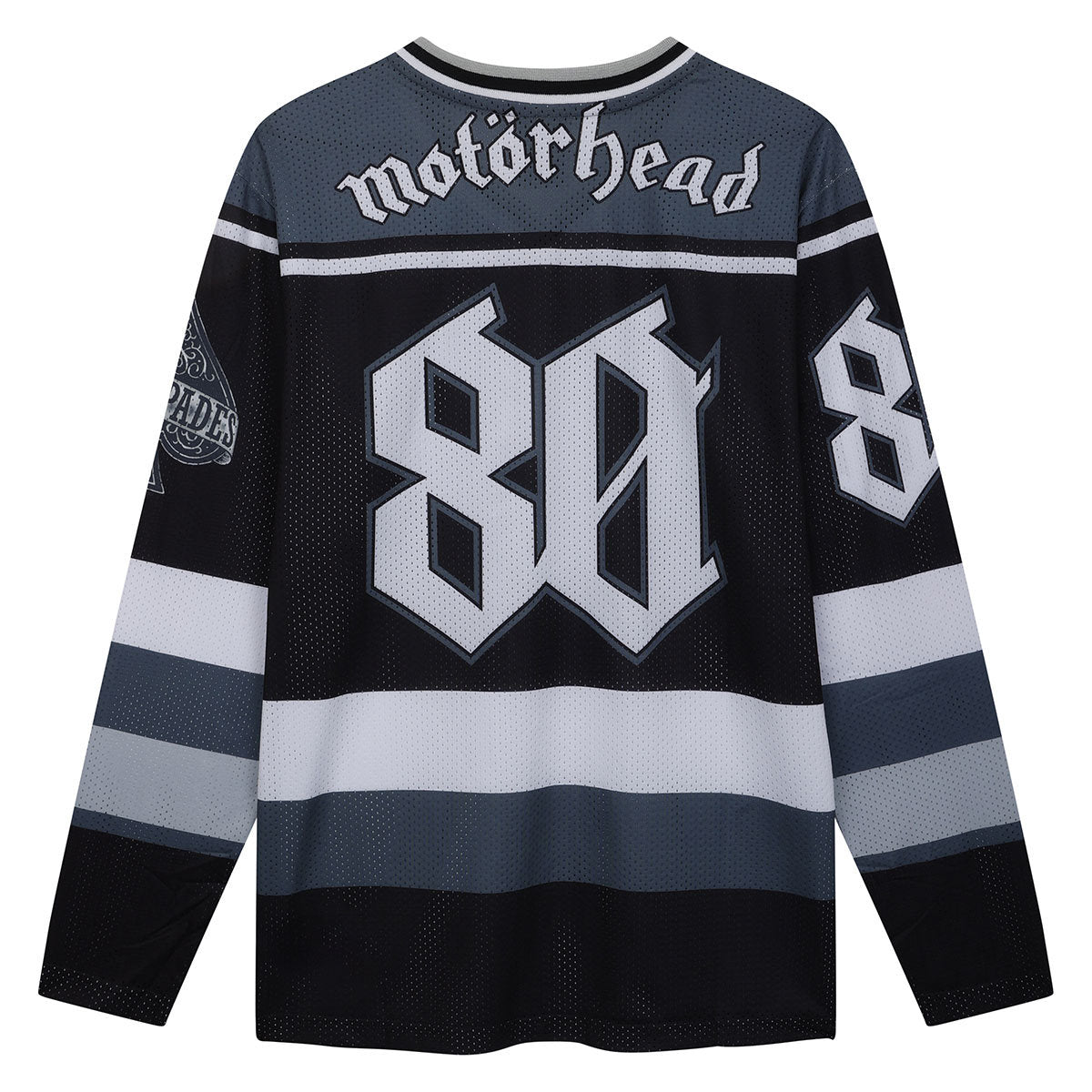 Black-Grey - Back - Amplified Mens Motorhead Hockey Jersey