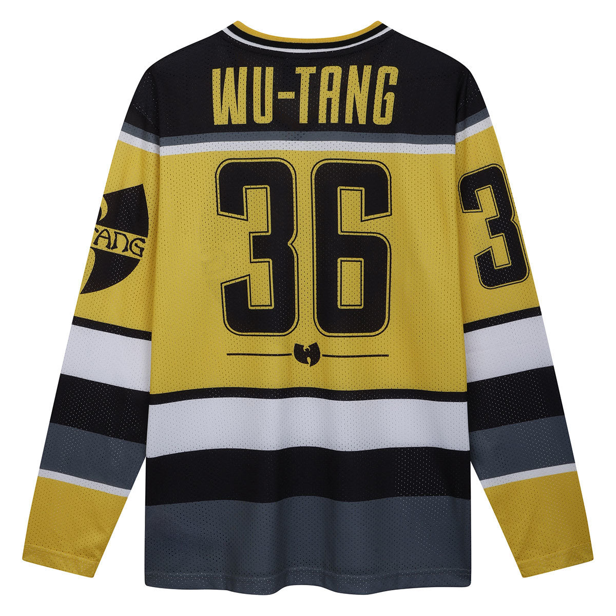 Black-Yellow-White-Grey - Back - Amplified Mens Wu-Tang Clan Hockey Jersey
