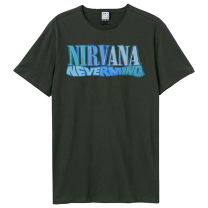 Charcoal - Front - Amplified Unisex Adult Crayon Nevermind Nirvana T-Shirt