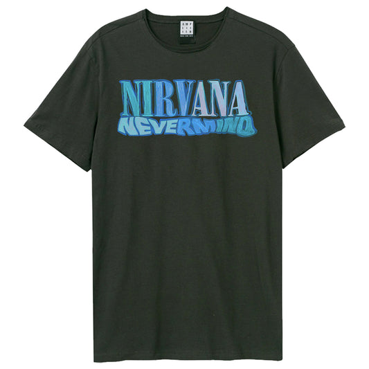 Charcoal - Front - Amplified Unisex Adult Crayon Nevermind Nirvana T-Shirt