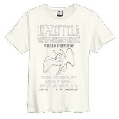 Vintage White - Front - Amplified Unisex Adult The Song Remains The Same Led Zeppelin T-Shirt