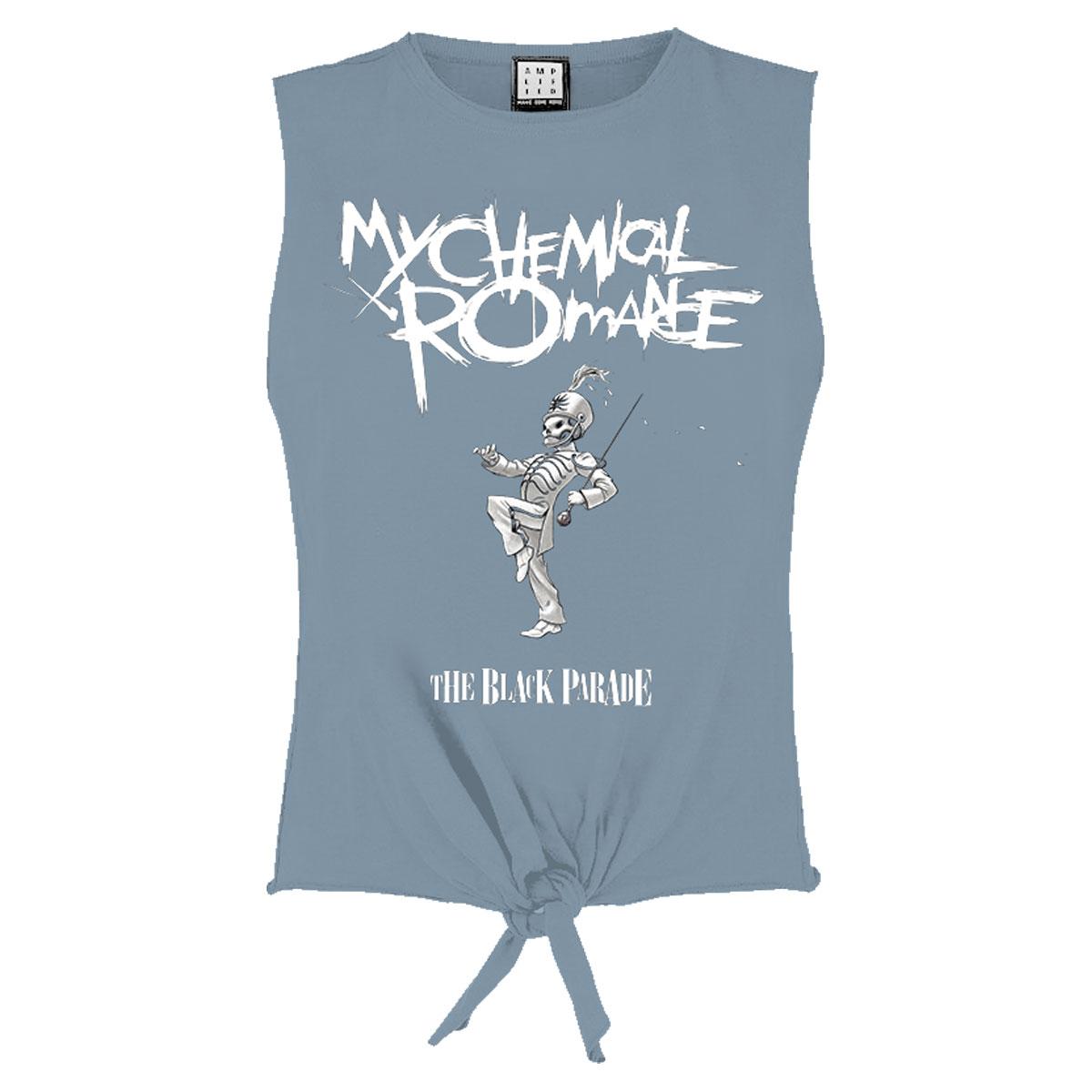 Strange Blue - Front - Amplified Womens-Ladies My Chemical Romance Sleeveless Crop Top