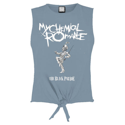 Strange Blue - Front - Amplified Womens-Ladies My Chemical Romance Sleeveless Crop Top