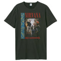 Charcoal - Front - Amplified Unisex Adult Nevermind Water Band Nirvana T-Shirt