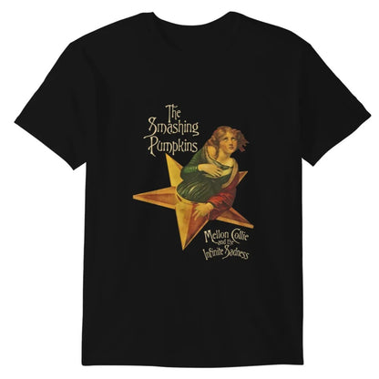Black - Front - Amplified Unisex Adult Mellon Collie And The Infinite Sadness The Smashing Pumpkins T-Shirt