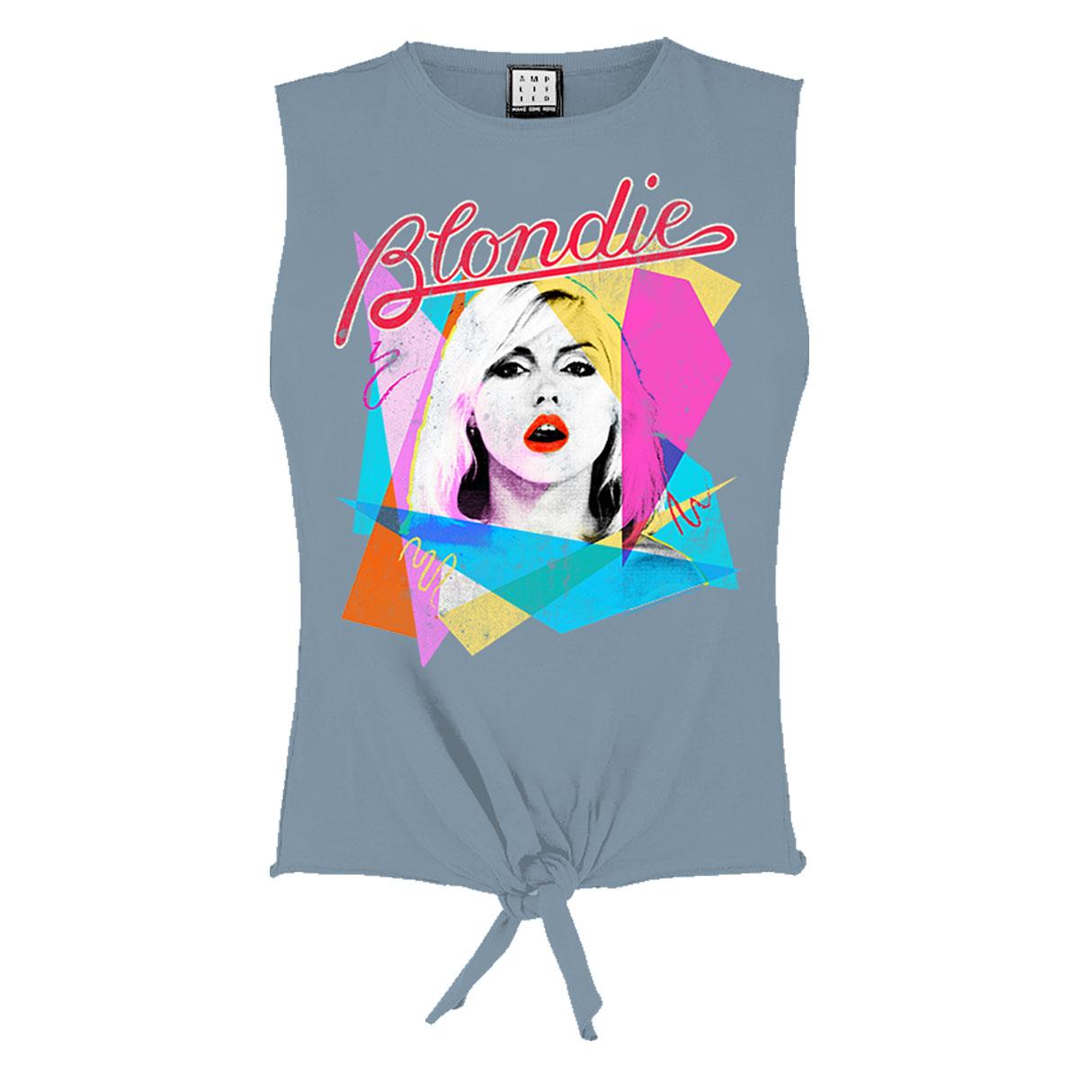 Strange Blue - Front - Amplified Womens-Ladies Ahoy 80s Blondie Crop Top