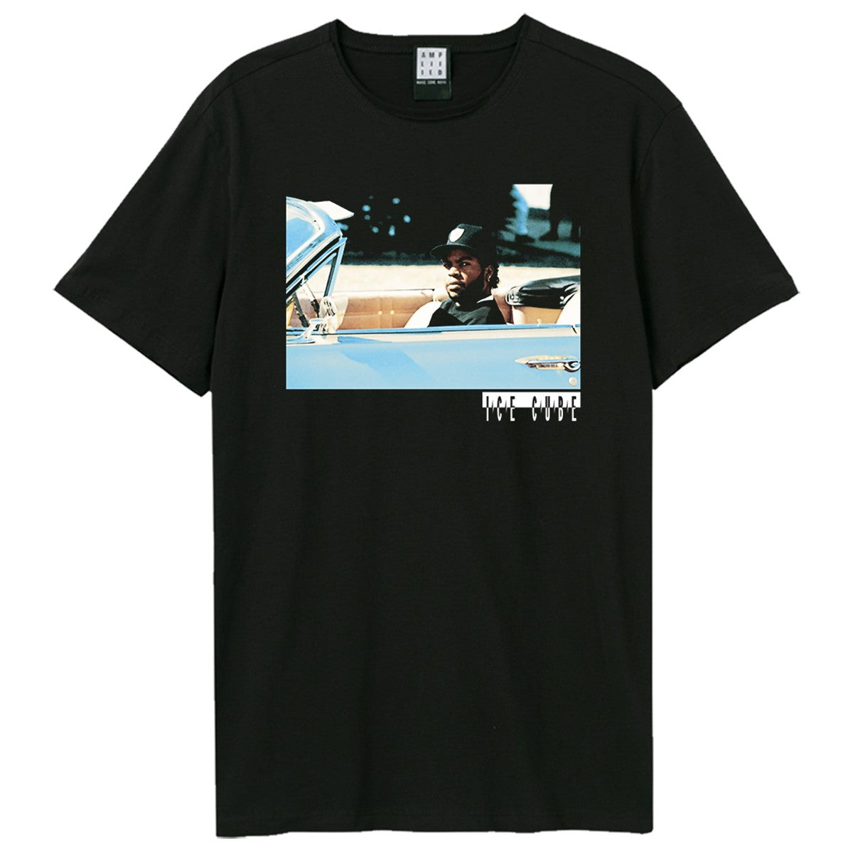 Black - Front - Amplified Womens-Ladies Boyz In The Hood Roll By Ice Cube T-Shirt