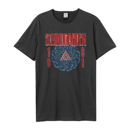 Charcoal - Front - Amplified Unisex Adult 1991 Soundgarden Vintage T-Shirt