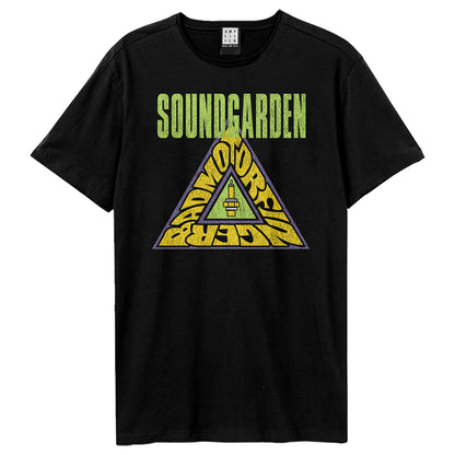 Black - Front - Amplified Unisex Adult Badmotorfinger Soundgarden Vintage Neon T-Shirt