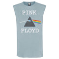 Strange Blue - Front - Amplified Mens Dark Side Of The Moon Pink Floyd Sleeveless Tank Top