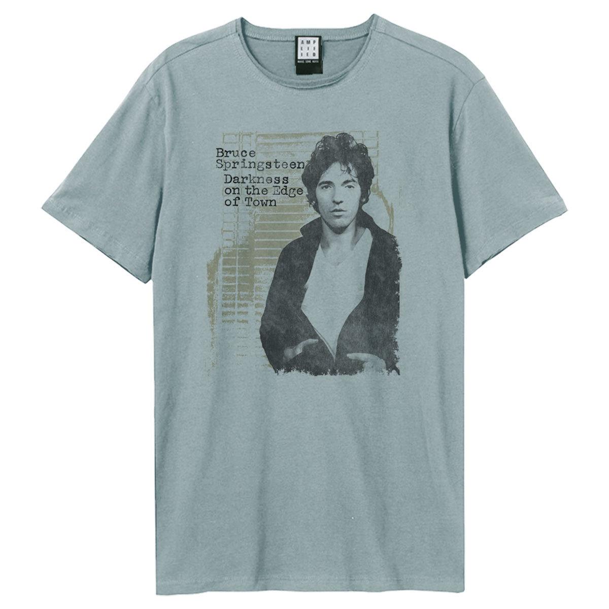Strange Blue - Front - Amplified Unisex Adult Darkness Edge Of Town Bruce Springsteen T-Shirt